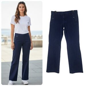 Tommy Hilfiger Women’s Blue Button Pocket Trouser Jeans Size 8